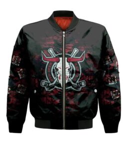 Red Deer Rebels Bomber Jacket 3D Printed Camouflage Vintage - livanniespoon Store