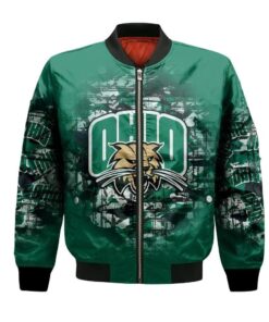 Ohio Bobcats Bomber Jacket 3D Printed Camouflage Vintage - livanniespoon Store
