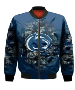 Penn State Nittany Lions Bomber Jacket 3D Printed Camouflage Vintage - livanniespoon Store
