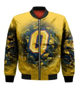 Queens Golden Gaels Bomber Jacket 3D Printed Camouflage Vintage - livanniespoon Store