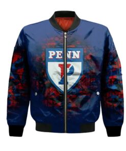 Penn Quakers Bomber Jacket 3D Printed Camouflage Vintage - livanniespoon Store