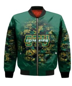 St. Thomas (Canada) Tommies Bomber Jacket 3D Printed Camouflage Vintage - livanniespoon Store