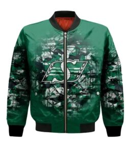 Saskatchewan Roughriders Bomber Jacket 3D Printed Camouflage Vintage - livanniespoon Store