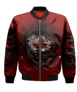 South Carolina Gamecocks Bomber Jacket 3D Printed Camouflage Vintage - livanniespoon Store
