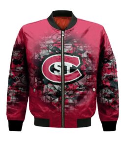 St. Cloud State Huskies Bomber Jacket 3D Printed Camouflage Vintage - livanniespoon Store