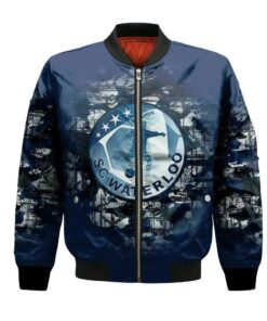 Sc Waterloo Region Bomber Jacket 3D Printed Camouflage Vintage - livanniespoon Store