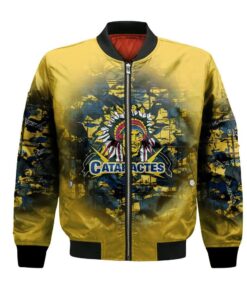 Shawinigan Cataractes Bomber Jacket 3D Printed Camouflage Vintage - livanniespoon Store