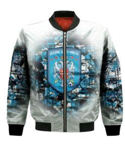 Serbian White Eagles Fc Bomber Jacket 3D Printed Camouflage Vintage - livanniespoon Store
