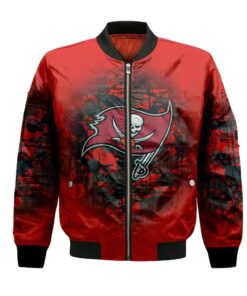 Tampa Bay Buccaneers Bomber Jacket 3D Printed Camouflage Vintage - livanniespoon Store