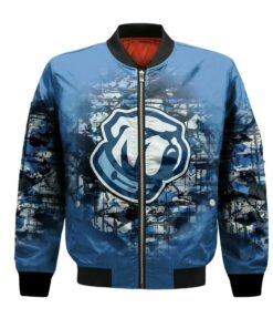 The Citadel Bulldogs Bomber Jacket 3D Printed Camouflage Vintage - livanniespoon Store