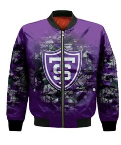 St. Thomas Tommies Bomber Jacket 3D Printed Camouflage Vintage - livanniespoon Store