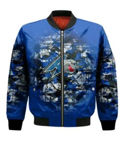 Unc Asheville Bulldogs Bomber Jacket 3D Printed Camouflage Vintage - livanniespoon Store