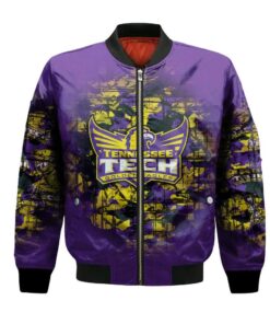Tennessee Tech Golden Eagles Bomber Jacket 3D Printed Camouflage Vintage - livanniespoon Store