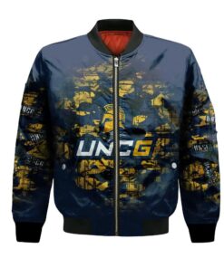 Unc Greensboro Spartans Bomber Jacket 3D Printed Camouflage Vintage - livanniespoon Store