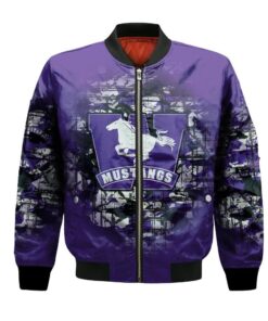 Western Ontario Mustangs Bomber Jacket 3D Printed Camouflage Vintage - livanniespoon Store