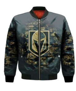 Vegas Golden Knights Bomber Jacket 3D Printed Camouflage Vintage - livanniespoon Store