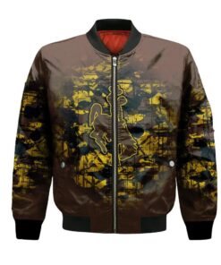 Wyoming Cowboys Bomber Jacket 3D Printed Camouflage Vintage - livanniespoon Store