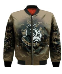 Wofford Terriers Bomber Jacket 3D Printed Camouflage Vintage - livanniespoon Store