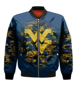 West Virginia Mountaineers Bomber Jacket 3D Printed Camouflage Vintage - livanniespoon Store