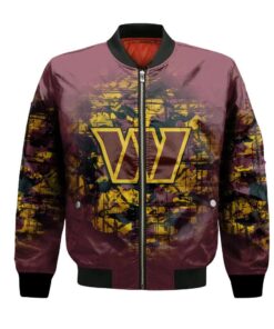 Washington Commanders Bomber Jacket 3D Printed Camouflage Vintage - livanniespoon Store