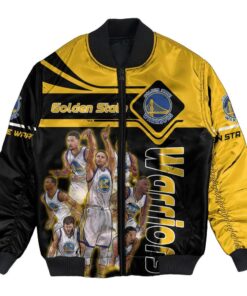 Golden State Warriors Team Bomber Jacket 3D Printed - livanniespoon Store