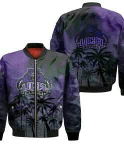 Central Arkansas Bears Bomber Jacket 3D Printed Coconut Tree Tropical Grunge - livanniespoon Store