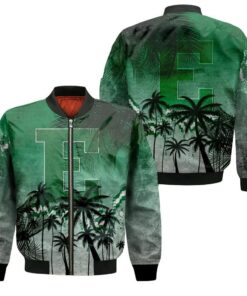 Eastern Michigan Eagles Bomber Jacket 3D Printed Coconut Tree Tropical Grunge - livanniespoon Store