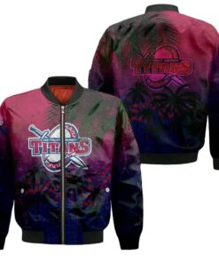 Detroit Mercy Titans Bomber Jacket 3D Printed Coconut Tree Tropical Grunge - livanniespoon Store