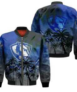 Eastern Illinois Panthers Bomber Jacket 3D Printed Coconut Tree Tropical Grunge - livanniespoon Store