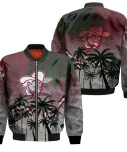 Eastern Kentucky Colonels Bomber Jacket 3D Printed Coconut Tree Tropical Grunge - livanniespoon Store