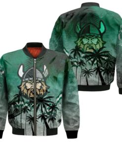 Cleveland State Vikings Bomber Jacket 3D Printed Coconut Tree Tropical Grunge - livanniespoon Store