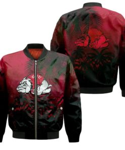 Gardner-Webb Runnin? Bulldogs Bomber Jacket 3D Printed Coconut Tree Tropical Grunge - livanniespoon Store