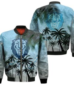 Columbia Lions Bomber Jacket 3D Printed Coconut Tree Tropical Grunge - livanniespoon Store