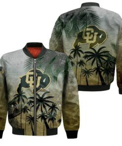Colorado Buffaloes Bomber Jacket 3D Printed Coconut Tree Tropical Grunge - livanniespoon Store