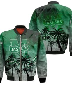 Manhattan Jaspers Bomber Jacket 3D Printed Coconut Tree Tropical Grunge - livanniespoon Store