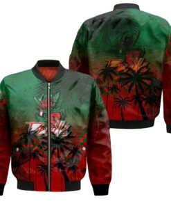 Mississippi Valley State Delta Devils Bomber Jacket 3D Printed Coconut Tree Tropical Grunge - livanniespoon Store