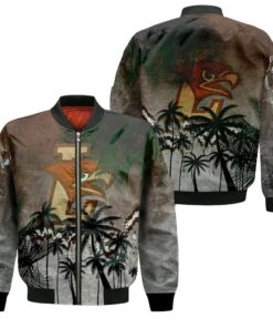 Lehigh Mountain Hawks Bomber Jacket 3D Printed Coconut Tree Tropical Grunge - livanniespoon Store