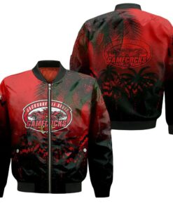 Jacksonville State Gamecocks Bomber Jacket 3D Printed Coconut Tree Tropical Grunge - livanniespoon Store