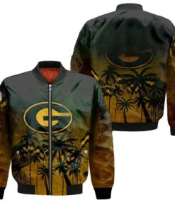 Grambling State Tigers Bomber Jacket 3D Printed Coconut Tree Tropical Grunge - livanniespoon Store