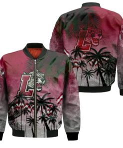 Lafayette Leopards Bomber Jacket 3D Printed Coconut Tree Tropical Grunge - livanniespoon Store