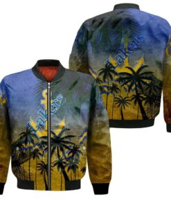 Lake Superior State Lakers Bomber Jacket 3D Printed Coconut Tree Tropical Grunge - livanniespoon Store