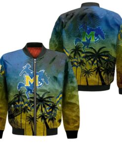 Mcneese State Cowboys Bomber Jacket 3D Printed Coconut Tree Tropical Grunge - livanniespoon Store