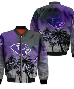 High Point Panthers Bomber Jacket 3D Printed Coconut Tree Tropical Grunge - livanniespoon Store