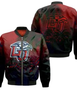 Liberty Flames Bomber Jacket 3D Printed Coconut Tree Tropical Grunge - livanniespoon Store
