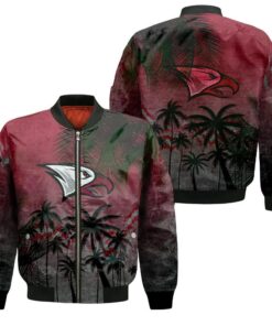 North Carolina Central Eagles Bomber Jacket 3D Printed Coconut Tree Tropical Grunge - livanniespoon Store
