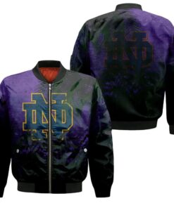 Northwestern Wildcats Bomber Jacket 3D Printed Coconut Tree Tropical Grunge - livanniespoon Store
