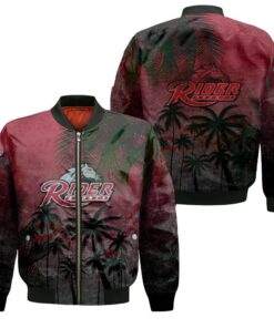 Rider Broncs Bomber Jacket 3D Printed Coconut Tree Tropical Grunge - livanniespoon Store
