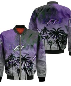 Niagara Purple Eagles Bomber Jacket 3D Printed Coconut Tree Tropical Grunge - livanniespoon Store