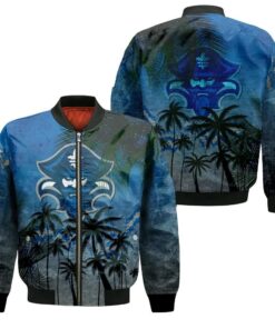 New Orleans Privateers Bomber Jacket 3D Printed Coconut Tree Tropical Grunge - livanniespoon Store
