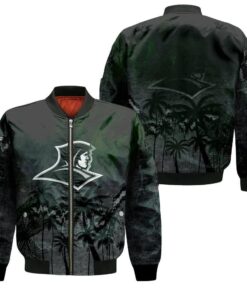 Providence Friars Bomber Jacket 3D Printed Coconut Tree Tropical Grunge - livanniespoon Store